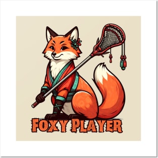 Lacrosse wolf Posters and Art